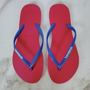 Havianas Women's Slim Logo Pop-Up Flip Flop Sandals, Sz 7-8